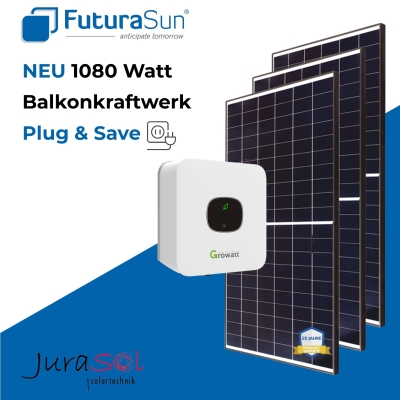 1080 Watt Plug & Save Paket Futura Sun Solar, Growatt